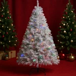 Prelit Artificial Christmas Tree +lights 6/7.5FT Snow Flocked Xmas Holida*. Fixed Price $29.99.