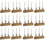 12 Sylvania V153988 10" Light Gold Battery Operated Christmas Candle Candolier. Fixed Price $144.99.