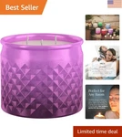 Holiday Scented Candles, Merry Morning Scent, 10 Oz 3-WICK Jar Candle, Proudl.... Fixed Price $24.99.