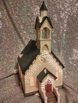 Holiday Time Christmas Village Fiber Optic Church Lighted Color Change **read**. Fixed Price $36.98.