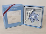 Wedgwood Blue Jasperware Snowflake Christmas Ornament Original Box. Fixed Price $29.99.