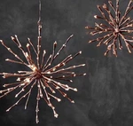 Restoration Hardware Starlit 12" Brown Bark Snowflake Pendant Christmas Lighting. Fixed Price $45.00.