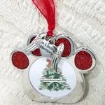 Christmas Tree Ornament Loving Memory Pet Paw Dog Cat Photo Picture Frame. Fixed Price $15.99.