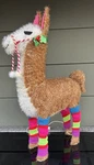 Target Wondershop Lit Tinsel Llama Clear Bulbs 32" Tall Christmas Decor W/box. Fixed Price $115.00.