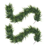 2PCS 6FT Christmas Garland,artificial Norfolk Pine/cedar For Table,ma.... Fixed Price $42.24.