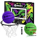 Over The Door Mini Basketball Purple/green Hoop Two Balls. Fixed Price $50.05.