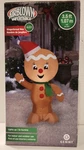 Gemmy Holiday Time Gingerbread Man 3.5 Ft Tall Airblown Inflatable Lights Up Led. Fixed Price $17.99.