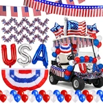 48PCS 4TH Of July Golf Cart Decorations Kit, 250TH Anniversary Usa Patriotic Par. Fixed Price $51.99.