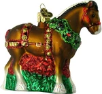 Old World Christmas Glass Ornament, Holiday Clydesdale (with Owc Gift Box). Fixed Price $19.84.