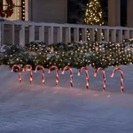Home Accents 16.5 In. Candy Cane Led Pathway Lights (8-PACK). Fixed Price $26.49.
