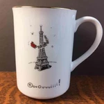 Merry Masterpieces 1999 Dayton Hudson Christmas Coffee Cup Mug Eiffel Tower. Fixed Price $12.99.
