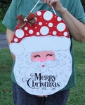 18" Merry Christmas Santa Claus Sign Wall Door Hanger Plaque Wreath Accent Decor. Fixed Price $25.74.