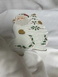 Lenox Holiday Santa Collection Trivet Wall Hanging Christmas Gold Trim Nib. Fixed Price $7.98.