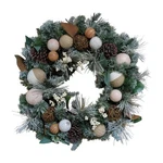 Member's Mark 70 Led Pre-lit Decorated Evergreen Wreath, 32". Fixed Price $48.64.