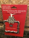 Christmas Tree Ornament Photo Picture Frame Silver Clear Stones Studio Decor New. Fixed Price $9.59.