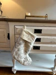 Nwt Pottery Barn Animal Print Faux Fur Stocking Snow Leopard Monogram. Fixed Price $39.50.