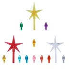Ceramic Christmas Tree Replacement Lights Bulbs - Multicolor Plastic Medium T.... Fixed Price $16.68.