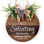 Harooni Funny Door Sign Wooden For All Home 12X12INCHES, No Soliciting 3. Fixed Price $27.02.