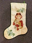 Vintage Jan Hagara Christmas Stocking, Completed #84005 Can Be Personalized New. Fixed Price $10.00.