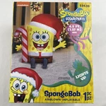Spongebob W/ Candy Cane Christmas Yard Gemmy Inflatable Nickelodeon 4.5 Ft, Led. Fixed Price $32.69.