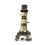 Mr. Christmas Vintage Lighthouse North Wood Cabin Lodge Elk Lights Sound Motion. Fixed Price $49.99.
