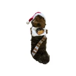 Star Wars Chewbacca Christmas Stocking Plush Head Furry Santa Hat 20" New. Fixed Price $17.13.