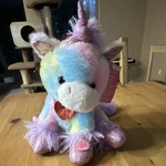 Holiday Home Animated Unicorn Plush Stuffed Animal Medium Multicolor Sings. Fixed Price $15.00.