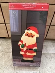 Santa Blow Mold 24" Ashland Christmas Light Up Decor Outdoor New In Box. Fixed Price $64.99.
