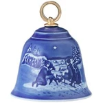 Bing & Grondahl 1912614 Christmas Bell 2014, Sledge The Snow, Nib, New. Fixed Price $69.00.