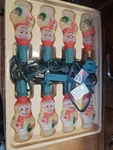 Vintage Glass Snowman Bulb Christmas Light Set Jo+. Fixed Price $39.99.