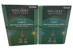 Holiday Living 100 Multicolor Led Mini String Lights Christmas W/ Green Wire New. Fixed Price $20.99.