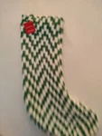 Target Wondershop Knit Christmas Stocking Green & White. Fixed Price $10.00.