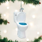Old World Christmas The Throne Toilet John Glass Ornament 32281. Fixed Price $19.88.