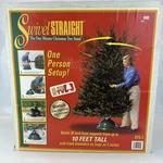 Swivel Straight The One Minute Christmas Tree Stand Holds 10FT 100LB Box. Fixed Price $99.99.