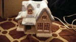 Christmas Around The World Lighted Country Cottage Stock No 54-566. Fixed Price $24.99.