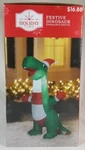 Holiday Time Festive Dinosaur Airblown Inflatable Christmas Yard Decoration 4 Ft. Fixed Price $39.97.