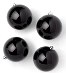 New! Box Of 4 Large 6 Round Christmas Tree Ornaments Black Wondershop Target. Fixed Price $12.99.