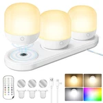 Magnetic Rechargeable Led Light Bulb Set With Remote Control - 15 Colors. Fixed Price $46.28.
