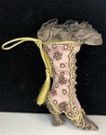Vintage Rope Beaded Katherine's Collection Victorian Style Stocking Boot 7. Fixed Price $27.99.