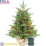 Pre-lit 2FT Christmas Tree 50 Led Lights Realistic Pine Cones Indoor Decor New. Fixed Price $58.01.