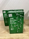 3 Pack Home Accents Holiday 200 Warm White Mini Led Icicle Lights Christmas New!. Fixed Price $53.99.