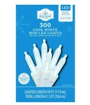 Holiday Time 300 Cool White Mini Led Christmas Lights Strand Wire New. Fixed Price $19.99.