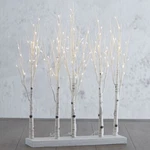 Raz Imports 30" Lighted Faux Birch Tree Grove W/ 88 Led Lights Christmas Holiday. Fixed Price $95.00.