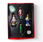 Rite Aid Home Glass Ornament Set 4 Mini Christmas Santa Nutcracker Angel Pickle. Fixed Price $13.74.