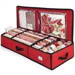 Hearth & Harbor Wrapping Paper Storage Container - Christmas Medium, Red. Fixed Price $36.54.