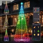 Fancilluma 7 Ft Outdoor Christmas Tree,smart App Remote Control Rgb Color Cha.... Fixed Price $191.99.