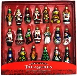 Kurt Adler 20-PIECE Petite Treasures Glass Ornament Set For Christmas. Fixed Price $57.68.