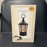 Cracker Barrel House Glitter Lantern Snow Globe Black Multicolor. Fixed Price $18.99.