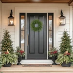 Northlight 28-INCH Soft Green Cedar Artificial Christmas Wreath Pine Cones Unlit. Fixed Price $88.19.