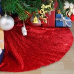 B-cool Tree Skirts 48INCHES Red Christmas Sequin 48INCH,. Fixed Price $34.99.